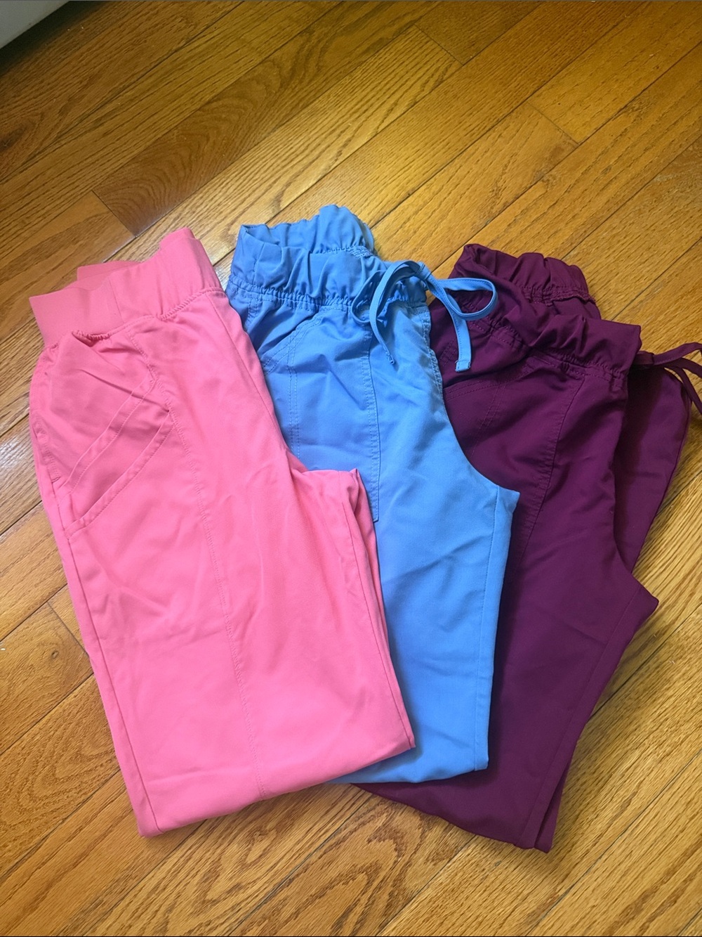 Woman Medical Scrub Pants - Pink, Light Blue, Plum